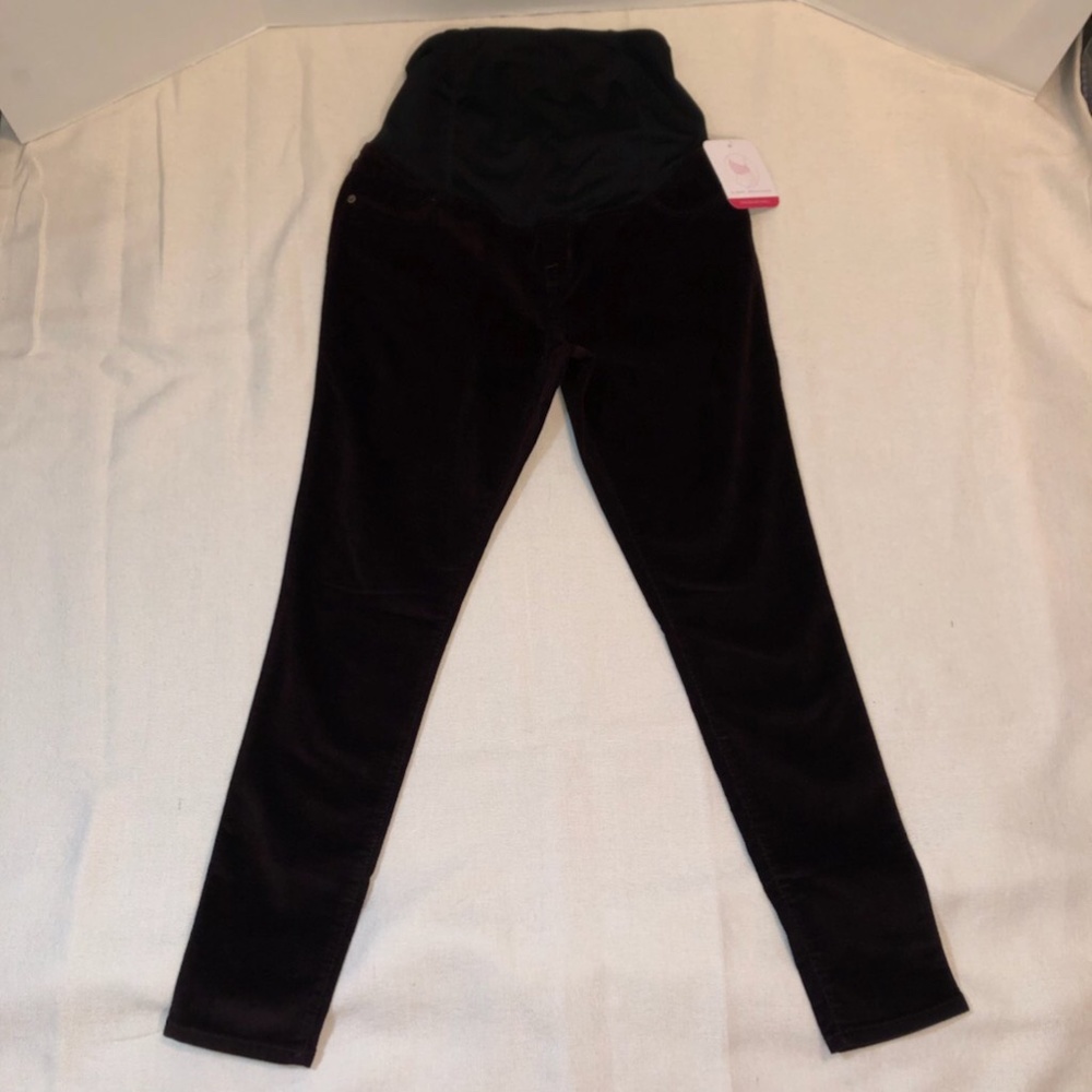 3/$15 Isabel Maternity Burgundy Skinny Pants